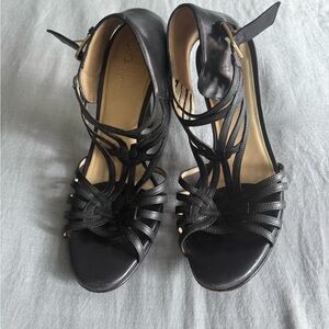 Elegant Black Strappy Sandals